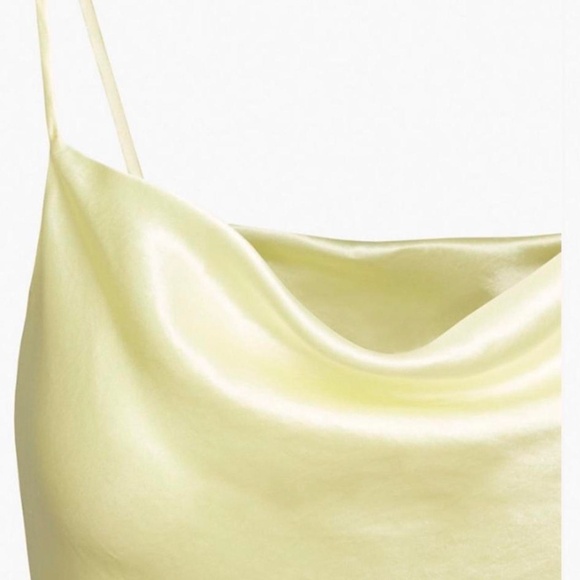 Aritzia Babaton yellow satin dress - Picture 6 of 8